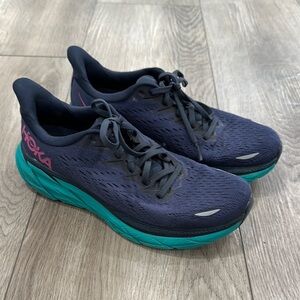 Hoka One One Clifton 8 Women's Navy Running Shoes